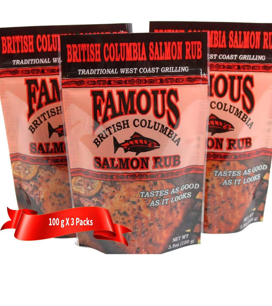 Famous British Columbia Salmon Rub - 3 Packs